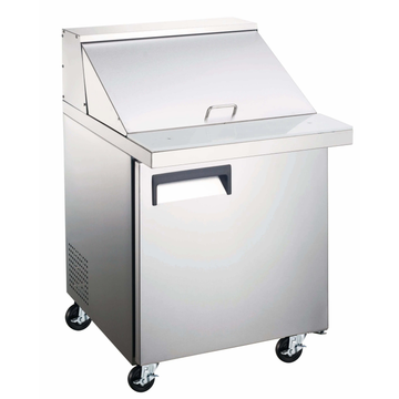 Refrigerated prep tables for kitchens designed to optimize kitchen efficiency and maintain ingredient safety.