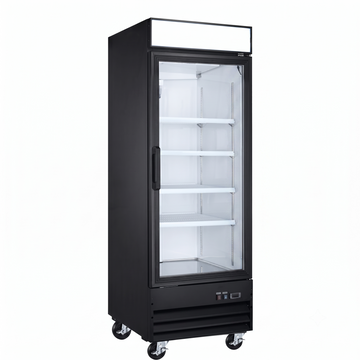 Commercial glass door freezers featuring a sleek design and optimal visibility for showcasing frozen foods.
